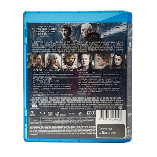 Game Of Thrones Season 6 - Blu-ray